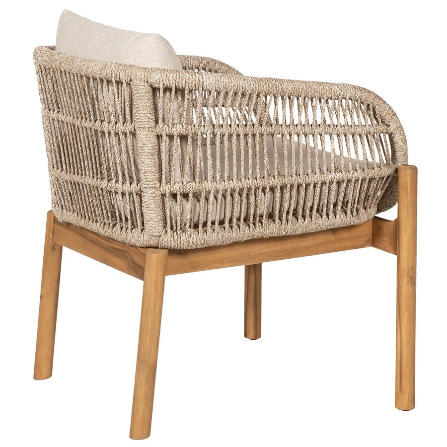 Terracina Eetkmaerstoel Acacia/Beige Terracina Eetkmaerstoel Acacia/Beige