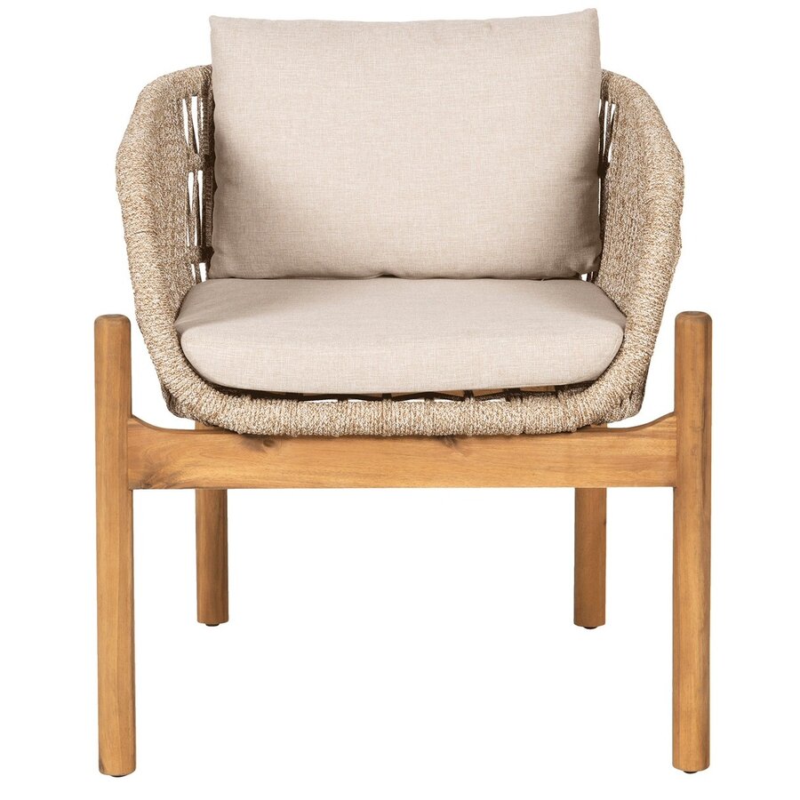 Terracina Eetkmaerstoel Acacia/Beige Terracina Eetkmaerstoel Acacia/Beige