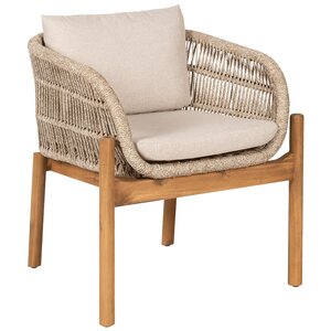 House Nordic Terracina Eetkmaerstoel Acacia/Beige