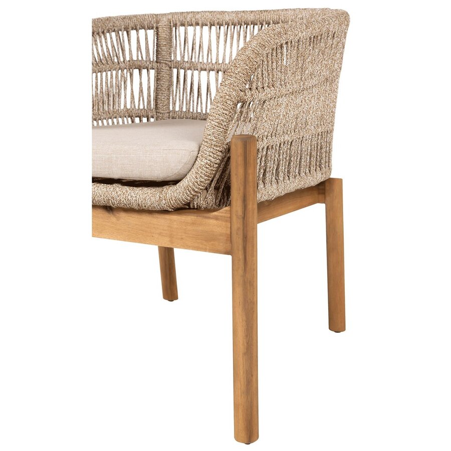 Terracina Eetkmaerstoel Acacia/Beige Terracina Eetkmaerstoel Acacia/Beige