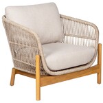 House Nordic Terracina Loungestoel Acacia/Beige House Nordic Terracina Loungestoel Acacia/Beige