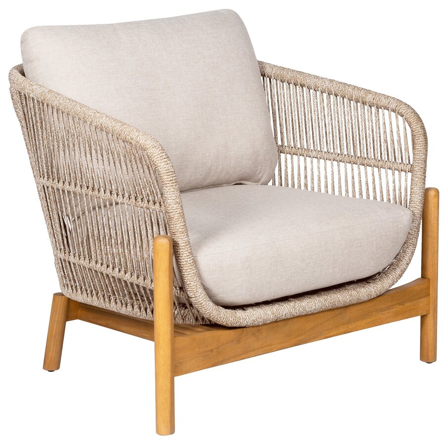 Terracina Loungestoel Acacia/Beige Terracina Loungestoel Acacia/Beige