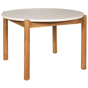 House Nordic Terracina Ronde Eettafel Acacia/Terrazo