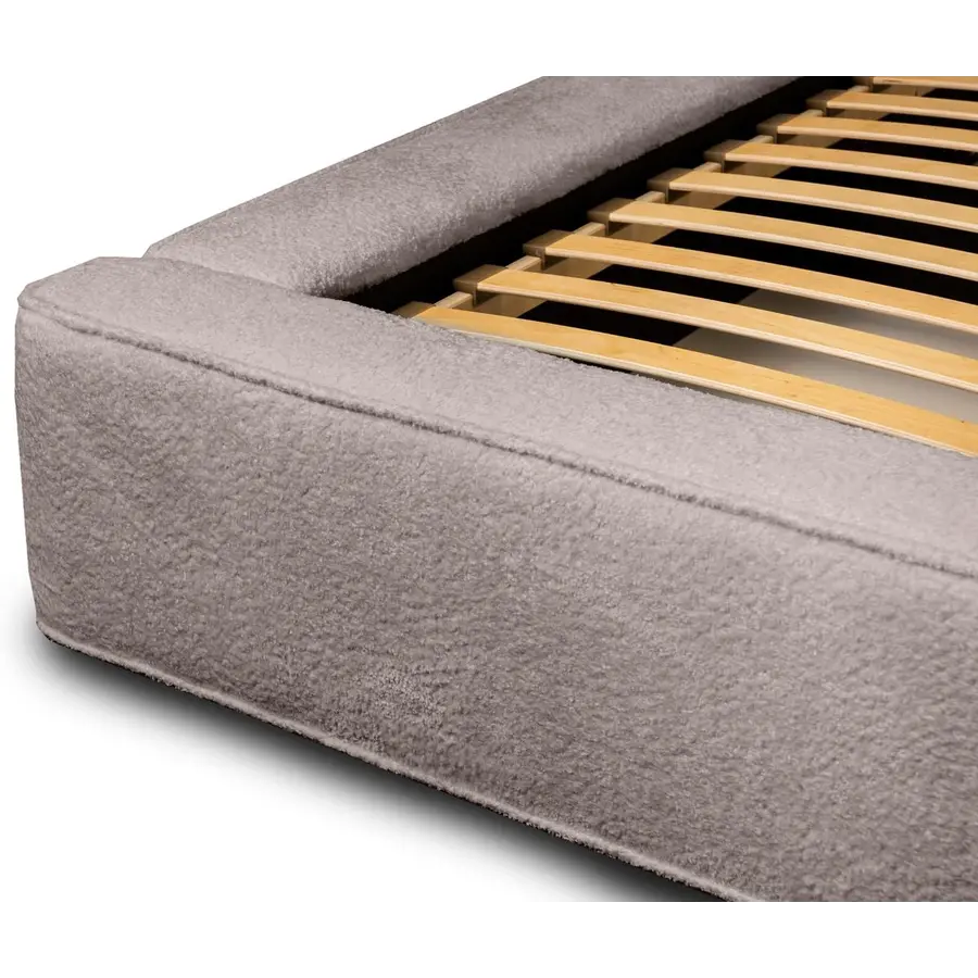 Alma 160 x 200 cm Gestoffeerd Bed Taupe