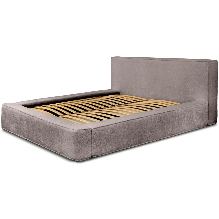 Alma 180 x 200 cm Gestoffeerd Bed Taupe