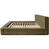 Alma 140 x 200 cm Gestoffeerd Bed Olijfgroen