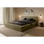 Trae Mobler Alma 180 x 200 cm Gestoffeerd Bed Olijfgroen