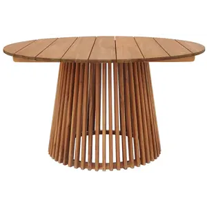 House Nordic Lorca Ronde Eettafel Teakhout