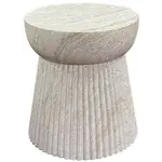 House Nordic Bonn Natural Bijzettafel Gefluteerd