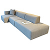 Milano Hoekbank met Divan Links Grijs/Beige Milano Hoekbank met Divan Links Grijs/Beige