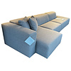 Milano Hoekbank met Divan Links Grijs/Beige Milano Hoekbank met Divan Links Grijs/Beige