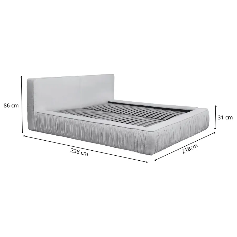 Naomi 180 x 200 cm Gestoffeerd Bed Stoffig Roze Naomi 180 x 200 cm Gestoffeerd Bed Stoffig Roze