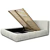 Naomi 160 x 200 cm Gestoffeerd Bed Creme