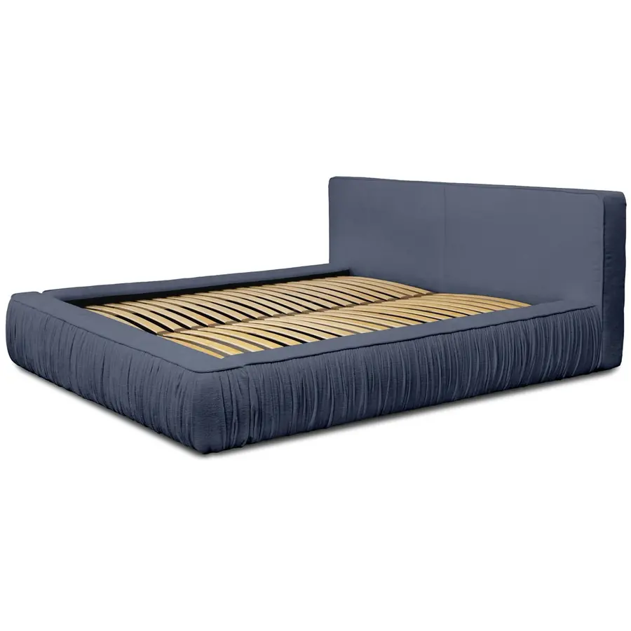 Naomi 160 x 200 cm Gestoffeerd Bed Navy Blauw Naomi 160 x 200 cm Gestoffeerd Bed Navy Blauw