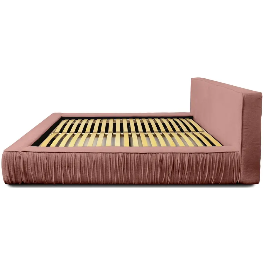 Naomi 160 x 200 cm Gestoffeerd Bed Stoffig Roze Naomi 160 x 200 cm Gestoffeerd Bed Stoffig Roze