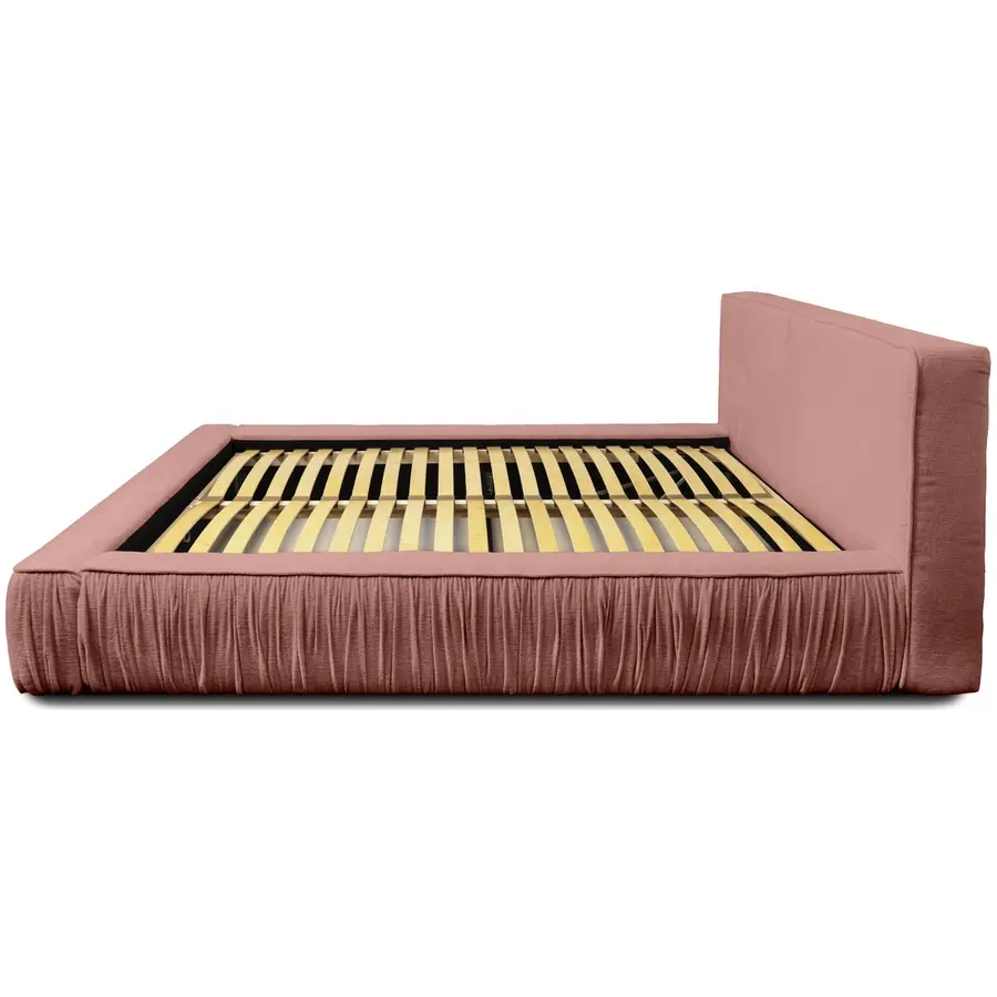 Naomi 180 x 200 cm Gestoffeerd Bed Stoffig Roze Naomi 180 x 200 cm Gestoffeerd Bed Stoffig Roze
