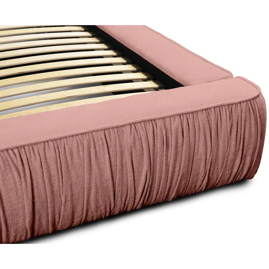 Naomi 180 x 200 cm Gestoffeerd Bed Stoffig Roze Naomi 180 x 200 cm Gestoffeerd Bed Stoffig Roze