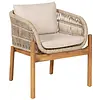 Terracina Ronde Tuinset Acacia/Beige