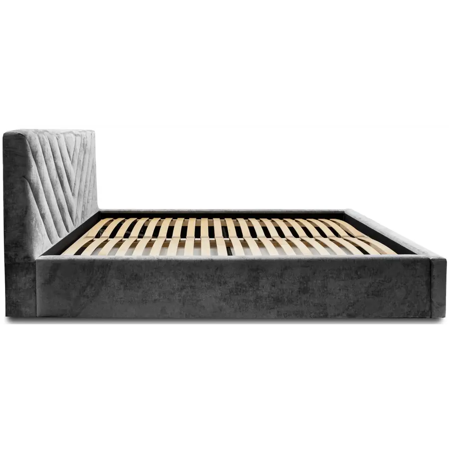 Vegas III 180 x 200 cm Gestoffeerd Bed Donkergrijs Vegas III 180 x 200 cm Gestoffeerd Bed Donkergrijs