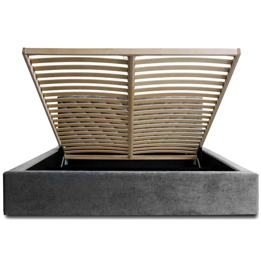 Vegas III 160 x 200 cm Gestoffeerd Bed Donkergrijs Vegas III 160 x 200 cm Gestoffeerd Bed Donkergrijs