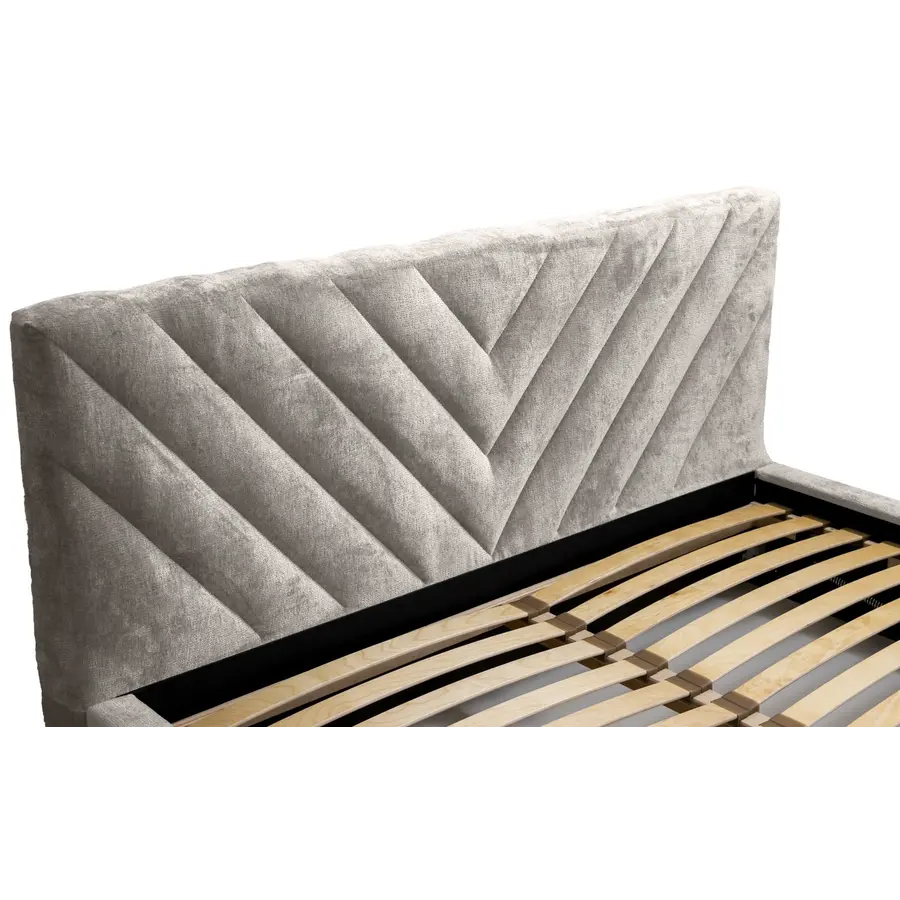 Vegas III 180 x 200 cm Gestoffeerd Bed Grijs Vegas III 180 x 200 cm Gestoffeerd Bed Grijs