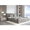 Vegas III 160 x 200 cm Gestoffeerd Bed Grijs