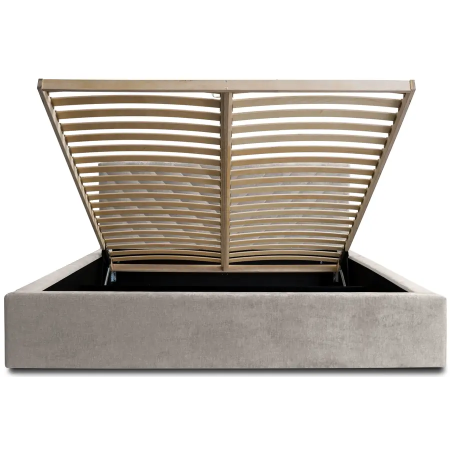 Vegas III 140 x 200 cm Gestoffeerd Bed Grijs