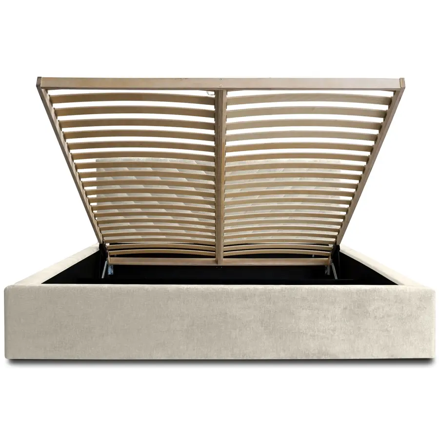 Vegas III 160 x 200 cm Gestoffeerd Bed Creme Vegas III 160 x 200 cm Gestoffeerd Bed Creme