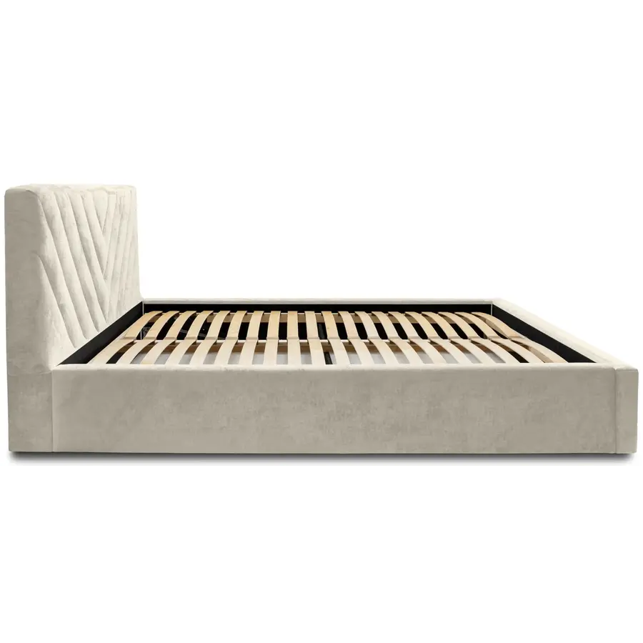 Vegas III 160 x 200 cm Gestoffeerd Bed Creme Vegas III 160 x 200 cm Gestoffeerd Bed Creme