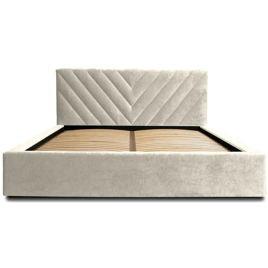 Vegas III 160 x 200 cm Gestoffeerd Bed Creme Vegas III 160 x 200 cm Gestoffeerd Bed Creme