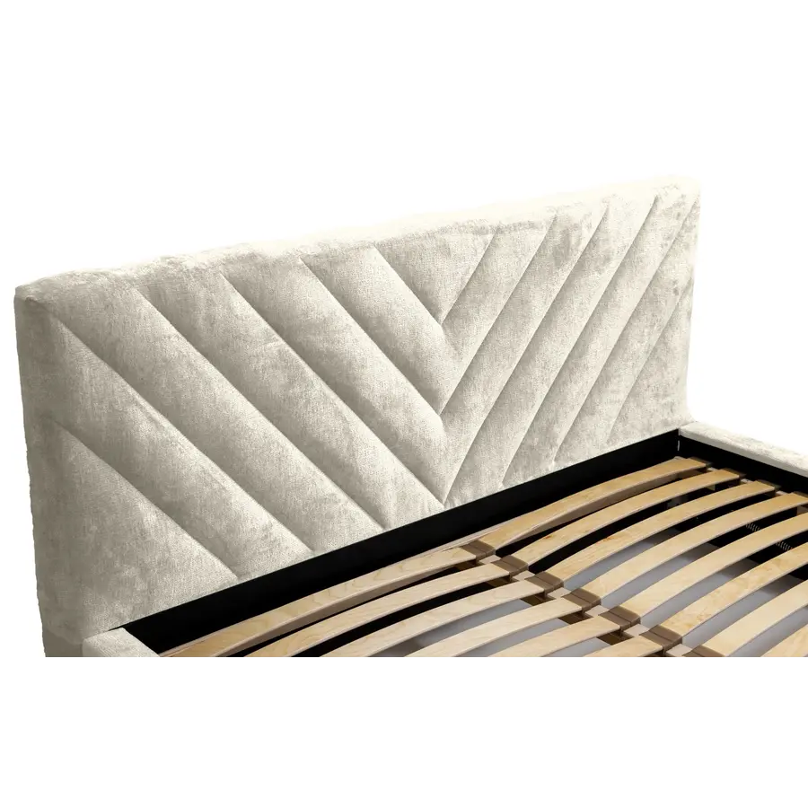 Vegas III 160 x 200 cm Gestoffeerd Bed Creme Vegas III 160 x 200 cm Gestoffeerd Bed Creme