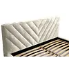 Vegas III 140 x 200 cm Gestoffeerd Bed Creme