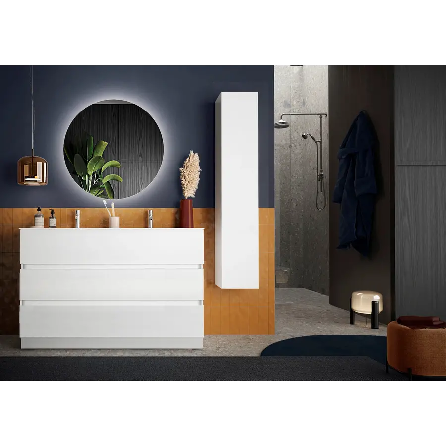 Start Hoogglans Wit Badkamer Wandkast H138 Start Hoogglans Wit Badkamer Wandkast H138