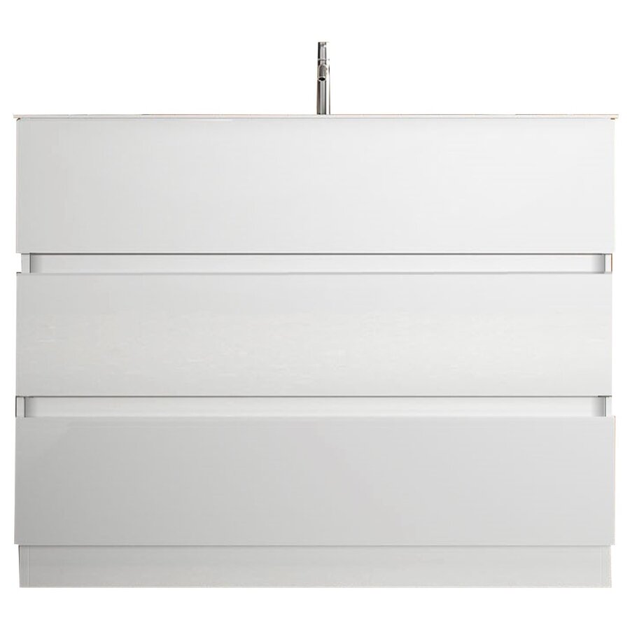 Start HG Wit 100 cm Staand Wastafel en Onderkast Start HG Wit 100 cm Staand Wastafel en Onderkast