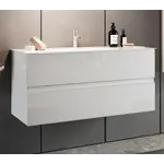 Benvenuto Design Start HG Wit 100 cm Zwevend Wastafel en Onderkast Benvenuto Design Start HG Wit 100 cm Zwevend Wastafel en Onderkast