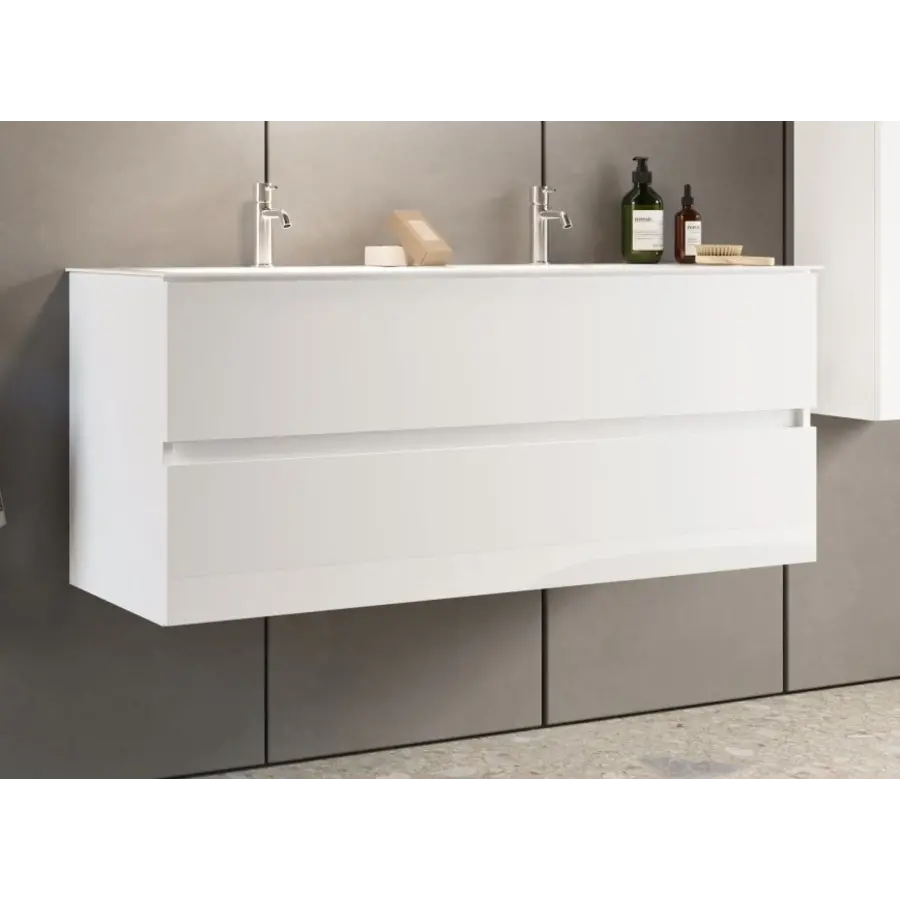 Start HG Wit 120 cm Zwevend Wastafel en Onderkast Start HG Wit 120 cm Zwevend Wastafel en Onderkast