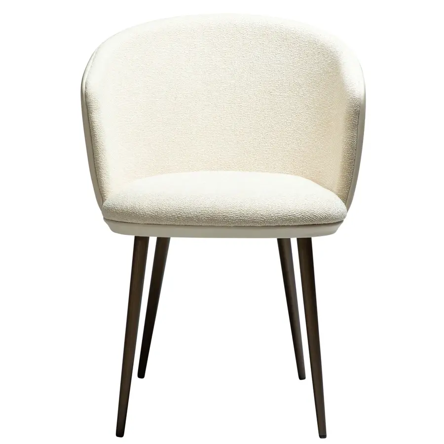 Hey Amandel Bouclé / Kunstleder Armstoel Hey Amandel Bouclé / Kunstleder Armstoel