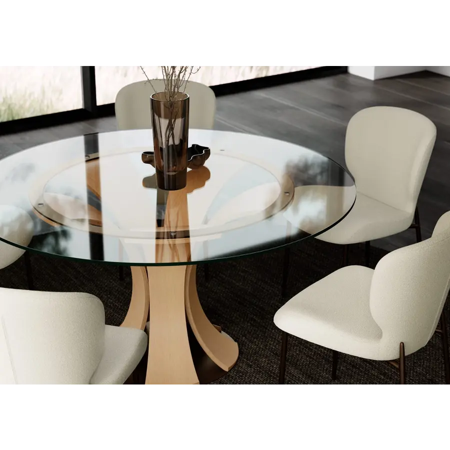 Glory Amandel Bouclé Draaistoel Glory Amandel Bouclé Draaistoel