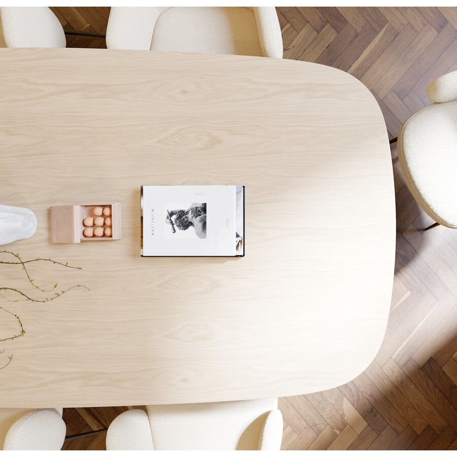 Root Blank Eiken Eettafel Organisch 220 cm Root Blank Eiken Eettafel Organisch 220 cm