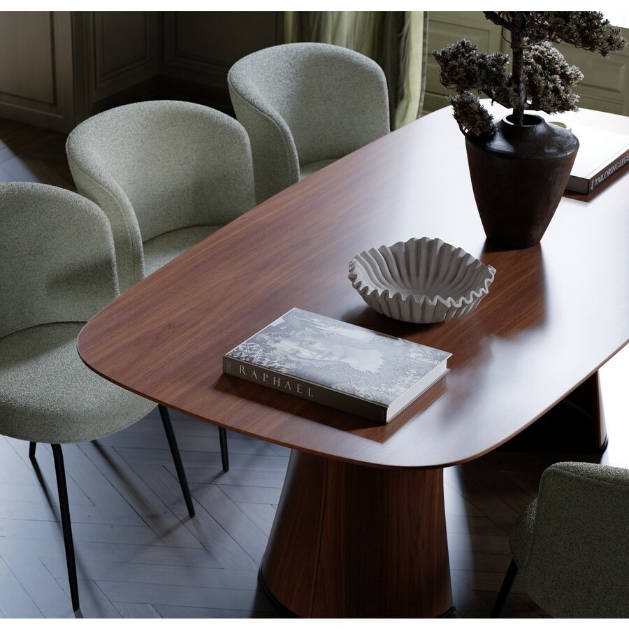 Root Walnoot Eettafel Organisch 220 cm Root Walnoot Eettafel Organisch 220 cm