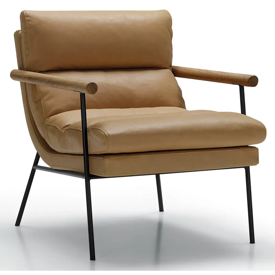 Bill Aniline Leer Armstoel Lage Rugleuning Bill Aniline Leer Armstoel Lage Rugleuning