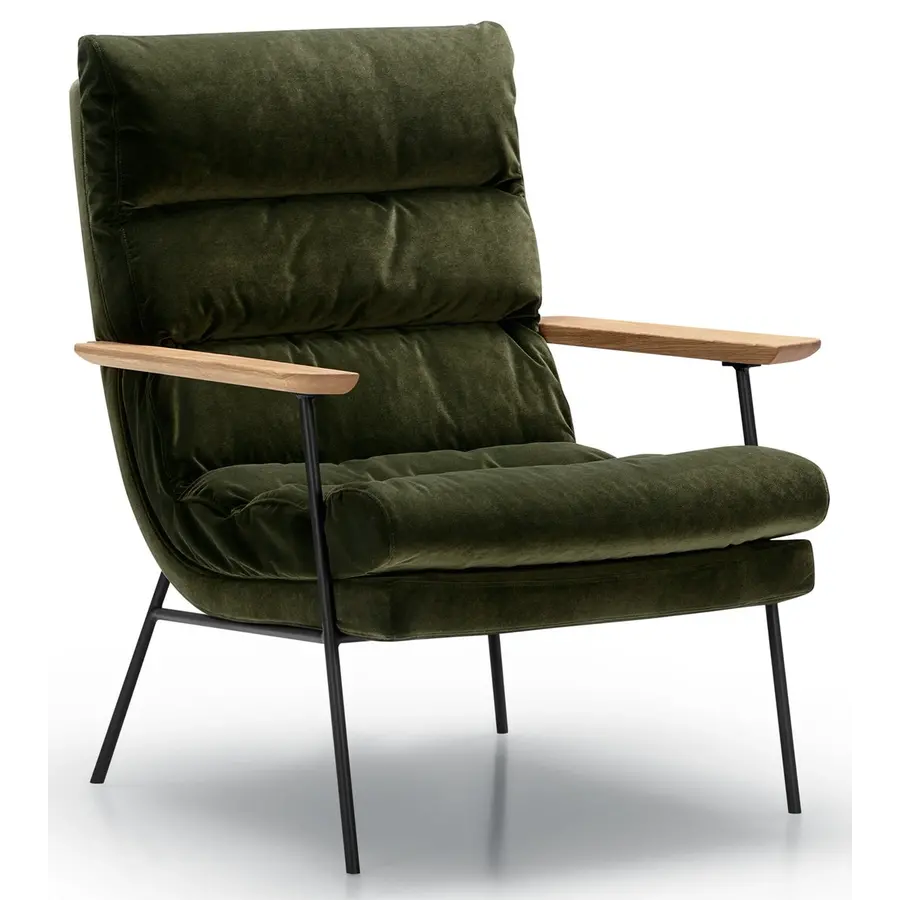 Bill Classic Velvet Armstoel Hoge Rugleuning Bill Classic Velvet Armstoel Hoge Rugleuning