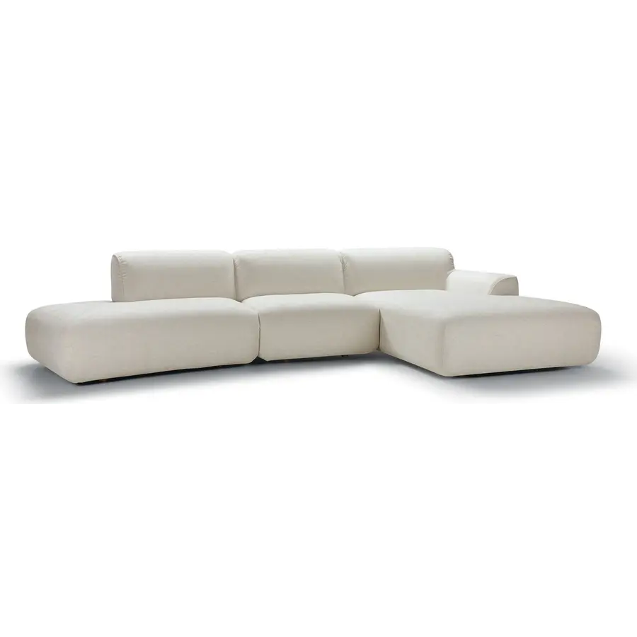 Emily Candy Chaise Longue + Wide Armstoel + Bench Round Emily Candy Chaise Longue + Wide Armstoel + Bench Round