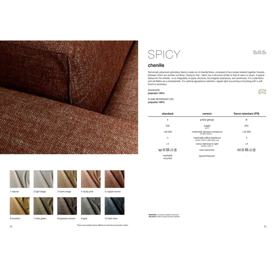 Sits Spicy Lichtbeige Stof Sits Spicy Lichtbeige Stof