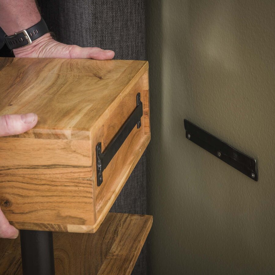 Shelve Nachtkastje Wandgemonteerd met Plank Shelve Nachtkastje Wandgemonteerd met Plank