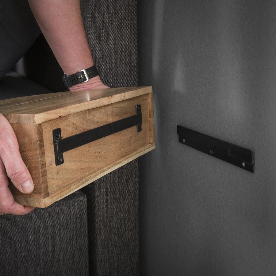 Curve Nachtkastje Wandgemonteerd met Lade Curve Nachtkastje Wandgemonteerd met Lade