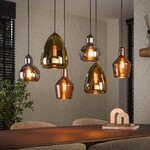 Davidi Design Tricolore Glazen Hanglamp 3+3