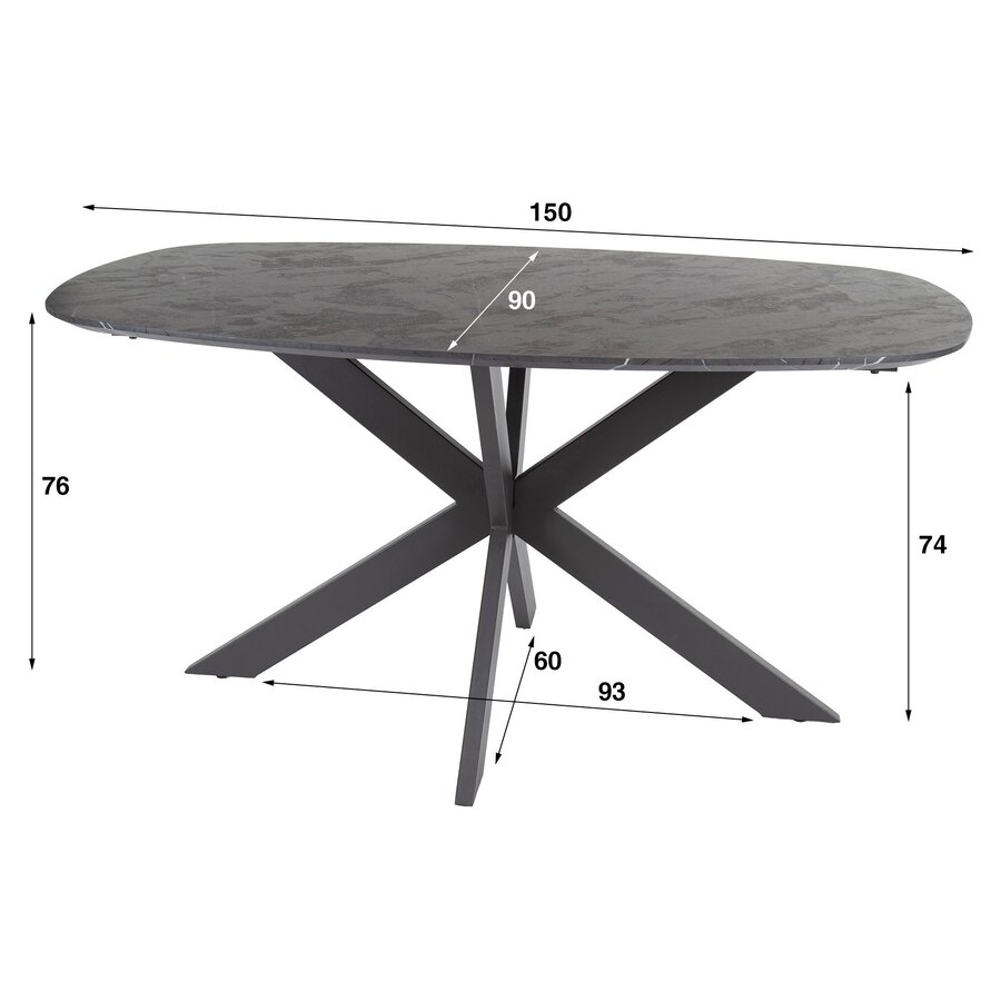 Hermes Deens Ovaal Bartafel 140 cm Kruisframe - Copy Hermes Deens Ovaal Bartafel 140 cm Kruisframe - Copy