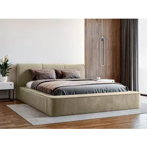 Trae Mobler Tulla 160 x 200 cm Gestoffeerd Bed Beige