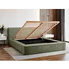 Tulla 160 x 200 cm Gestoffeerd Bed Olijfgroen Tulla 160 x 200 cm Gestoffeerd Bed Olijfgroen